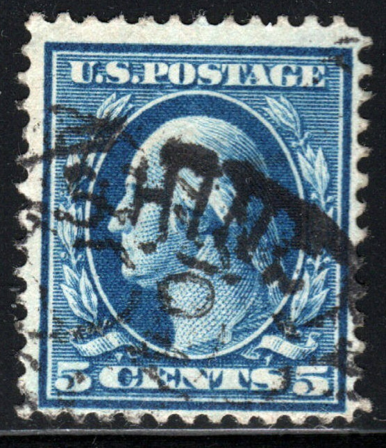 U.S. Stamp – (circa 1911) – 5¢ George Washington (perf 12 – S/L wmk) SC# 378