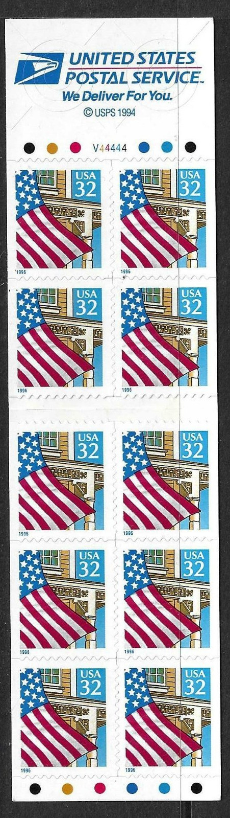 USA SC # 2920De Flag Over Porch . MNH