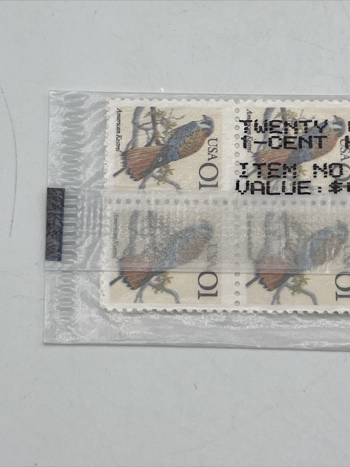 Twenty Stamps 1 Cent Kestrel Item #2138 New in Original Pack
