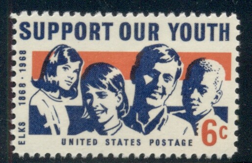 #1342 6¢ B.P.O.E., ELKS SUPPORT LOT OF 400 MINT STAMPS, SPICE UP YOUR MAILINGS!