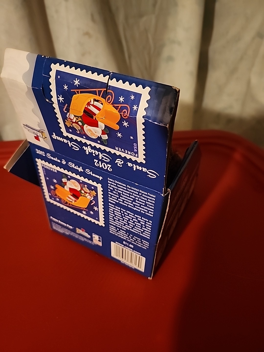2012 Santa & Sleigh Stamp Forever Stamp Ready To Ship Gift Package Plush Bear