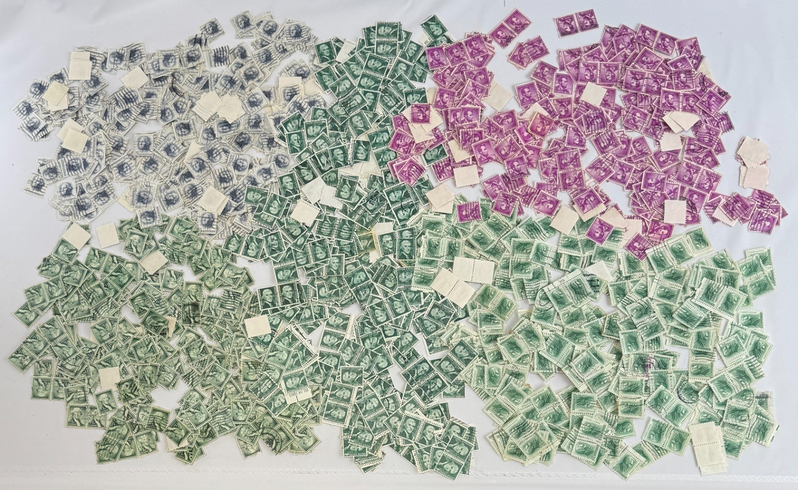 Cancelled Vintage US Stamp Lot Presidents Definitive 1,200+ stamps