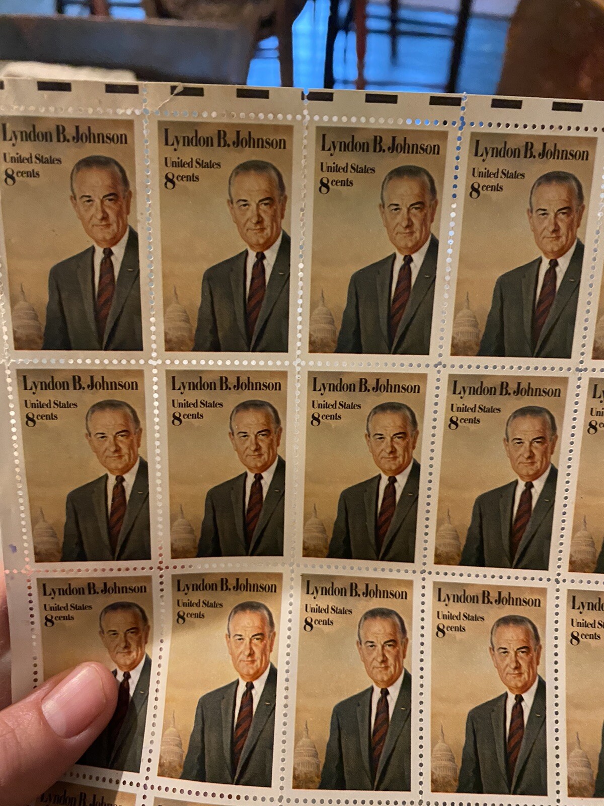 500CT lot 8 cent stamps – GERSHWIN, TANNER, LYNDON B JOHNSON, ROBINSON JEFFERS