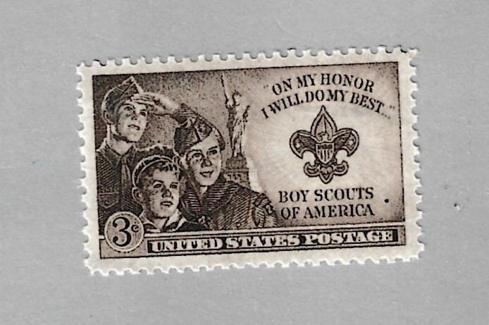 USA Postage Boy Scouts of America 3 Cents Stamp MNH OG Free Shipping (W)