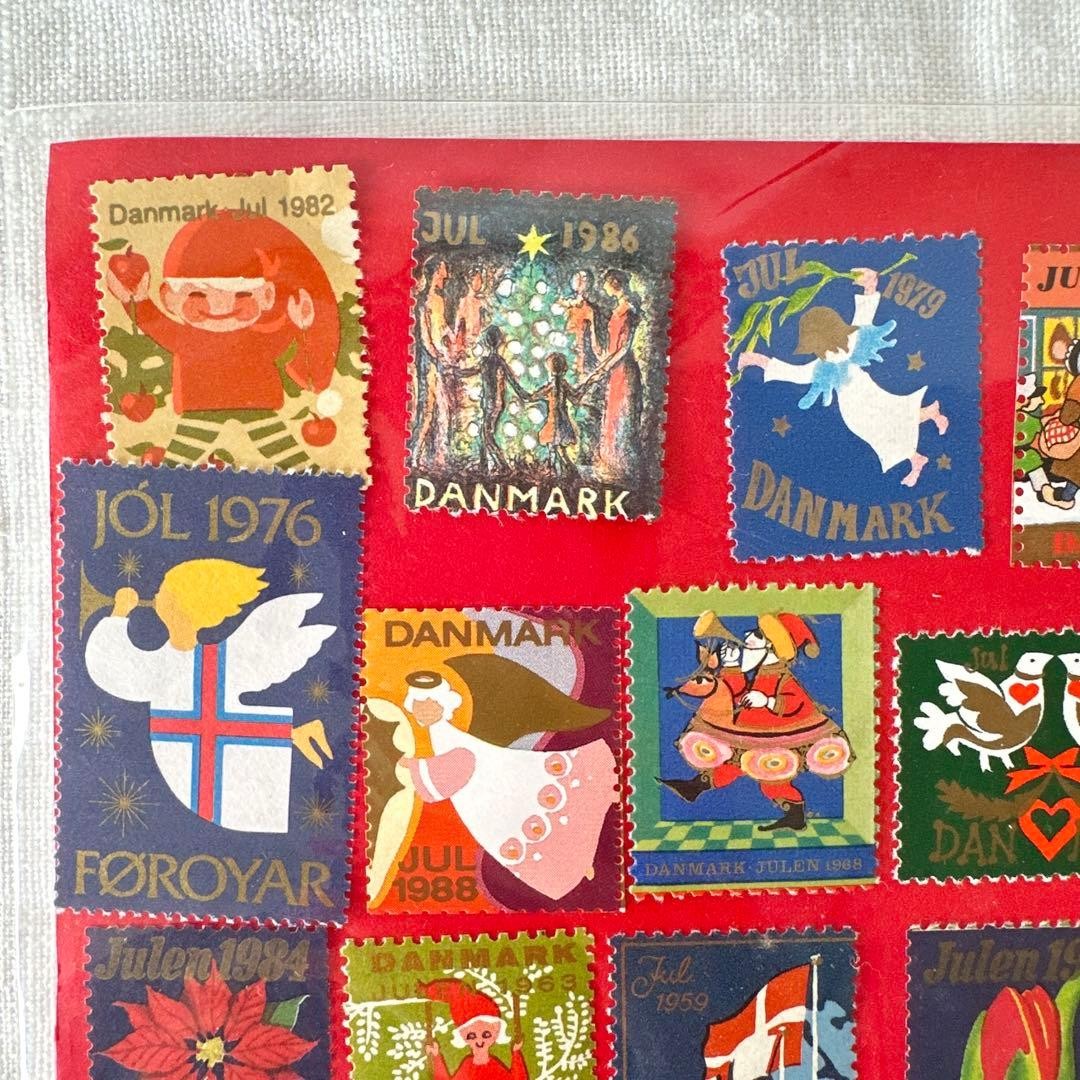 Rare Scandinavian Denmark Vintage Stamp Set Unused