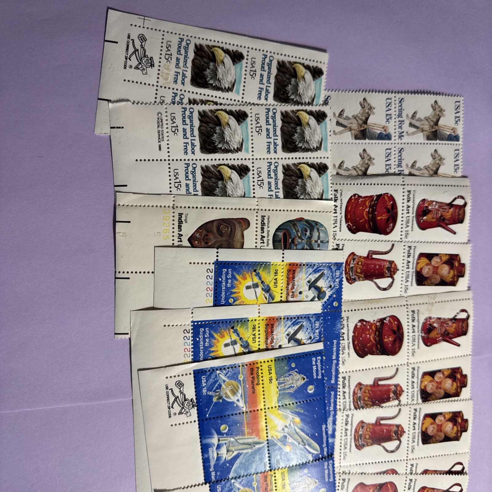 US .15 cent Postage 12.00 Postage Damaged (lot 16 File 146 )