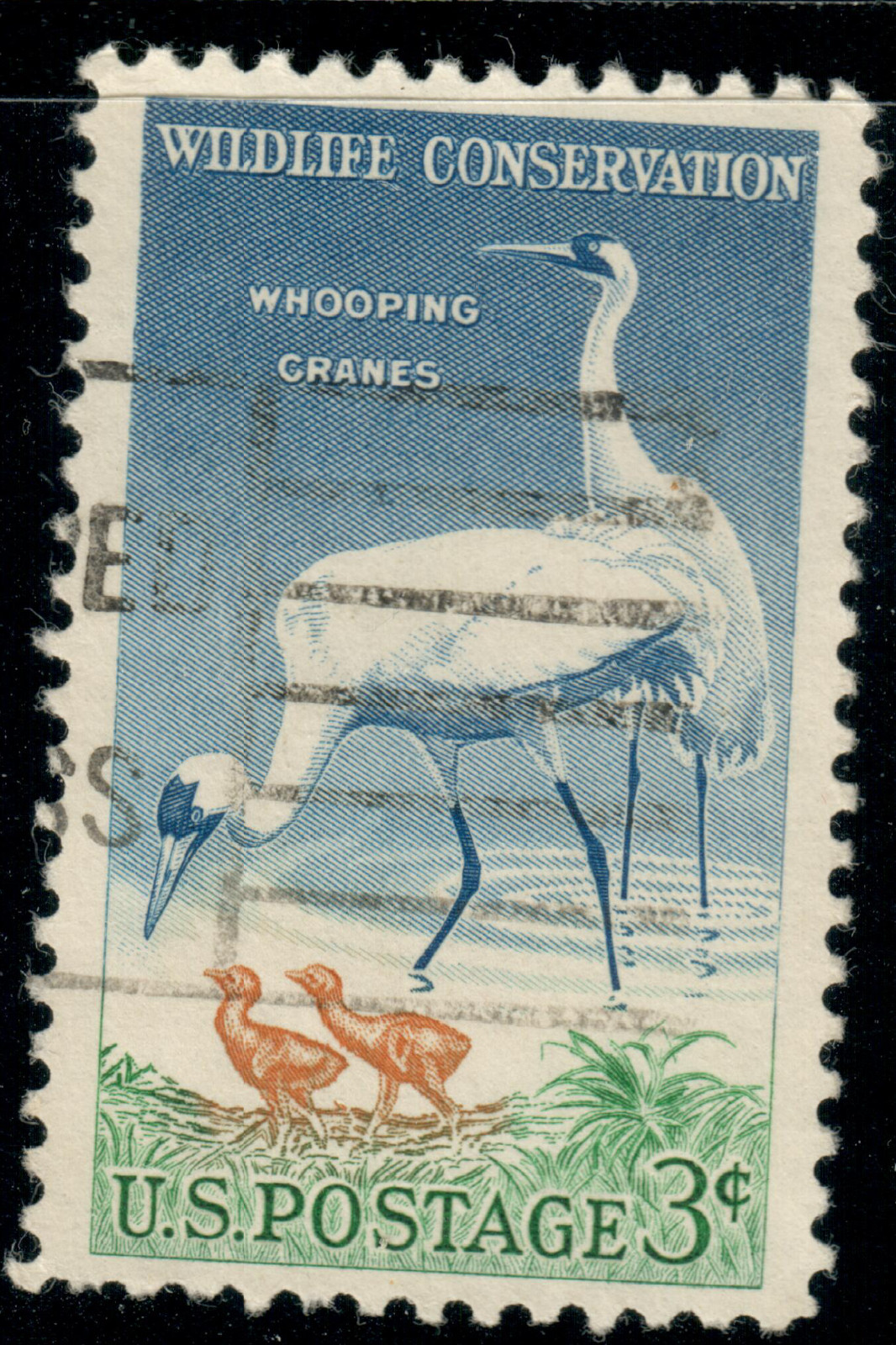 USA – 1957 – Wildlife conservation – Grus americana – 3¢ – #2873