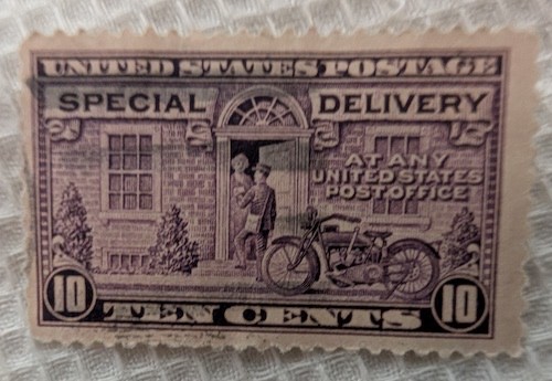 8.1.26 LOT of 6 USA SPECIAL DELIVERY STAMPS 1920-40 USED POSTMARK VG+