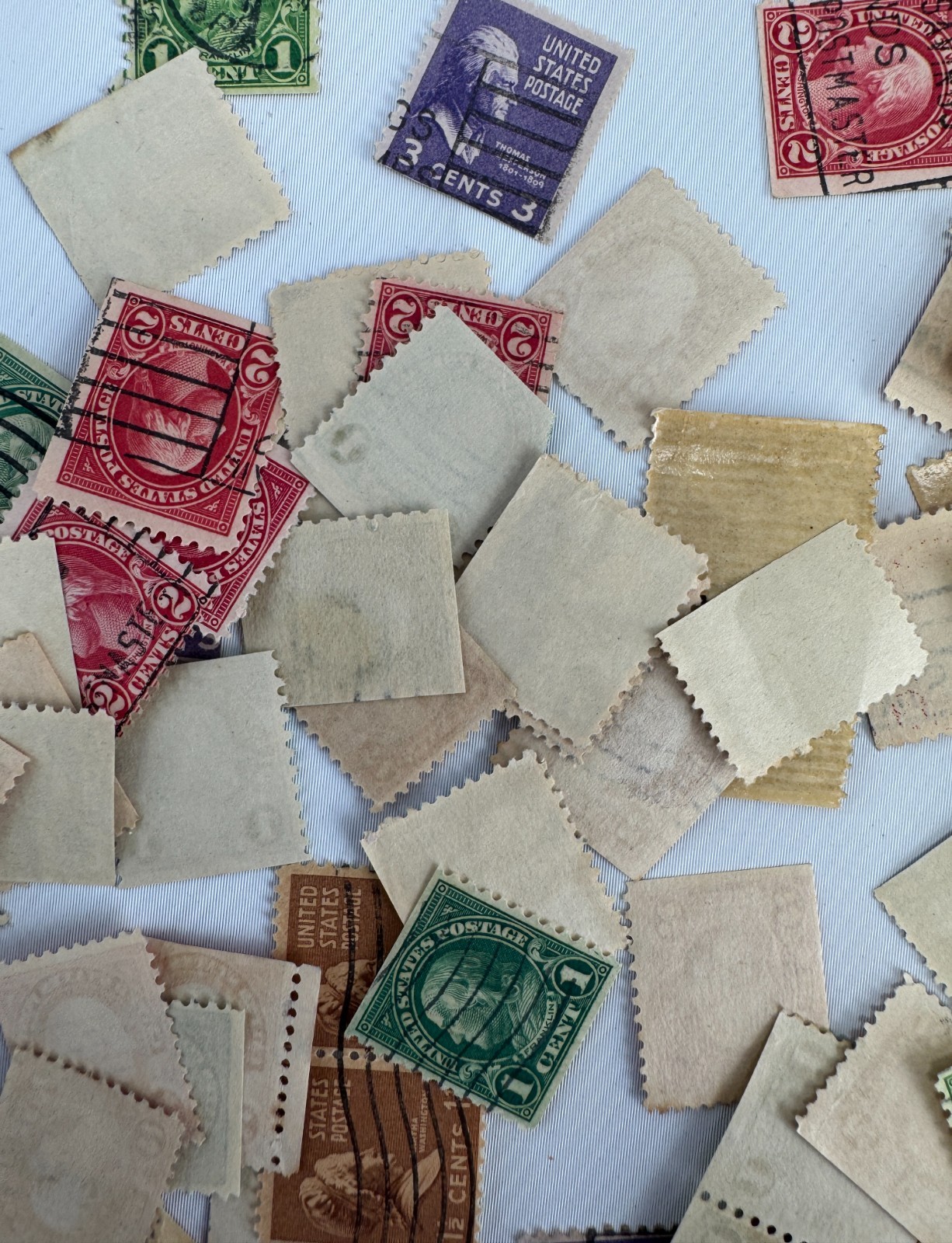 Vintage US Definitive Postage Stamp Mixture Lot Washington, Franklin