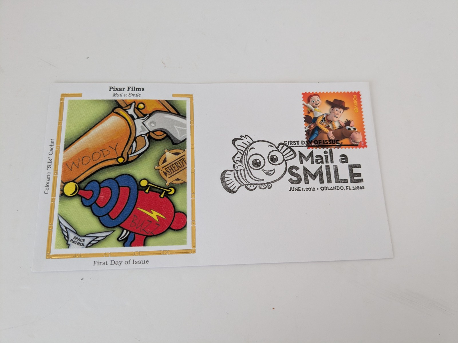 Pixar Films First Day Postage Stamp Lot of 5 Incredibles, Nemo, Ants, Toy Story