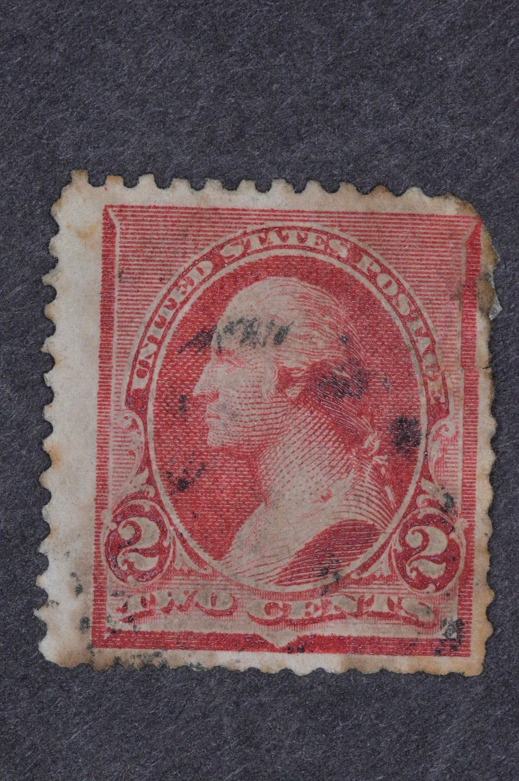 1890 SCOTT 219D 220 7 STAMPS FANCY CANCELS PERF 12 USED AVG TO VF