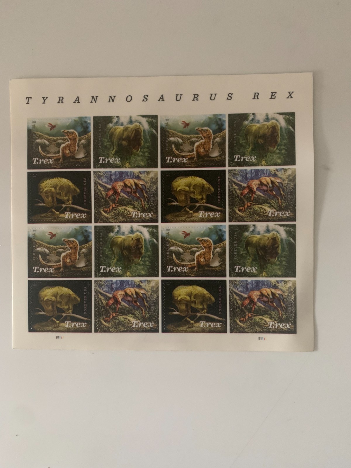 T rex stamps