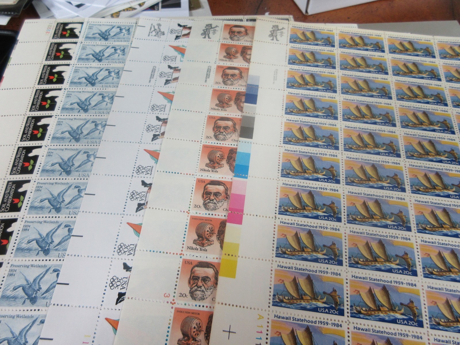 17 Different 20 Cent Sheets with Face Value of $170.00 Under 60 %