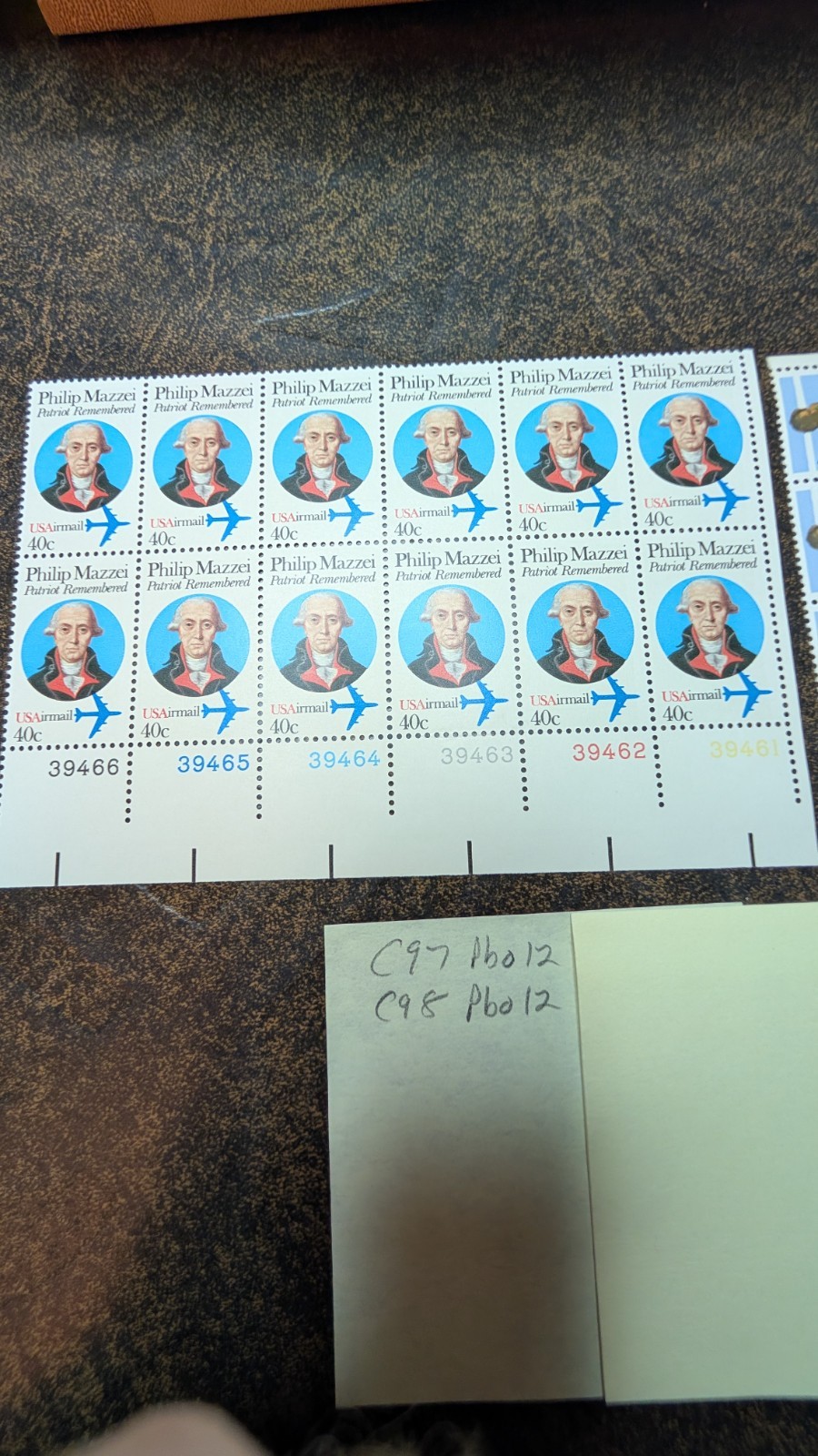 USA Airmail C97, C98. Cat $33.