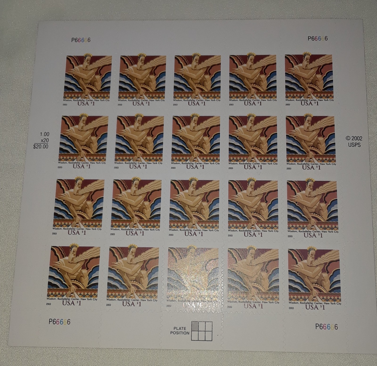 Mini Sheet of Four US Priority Stamp of $9.65 FLORIDA EVERGLADES Ecosystem 5751