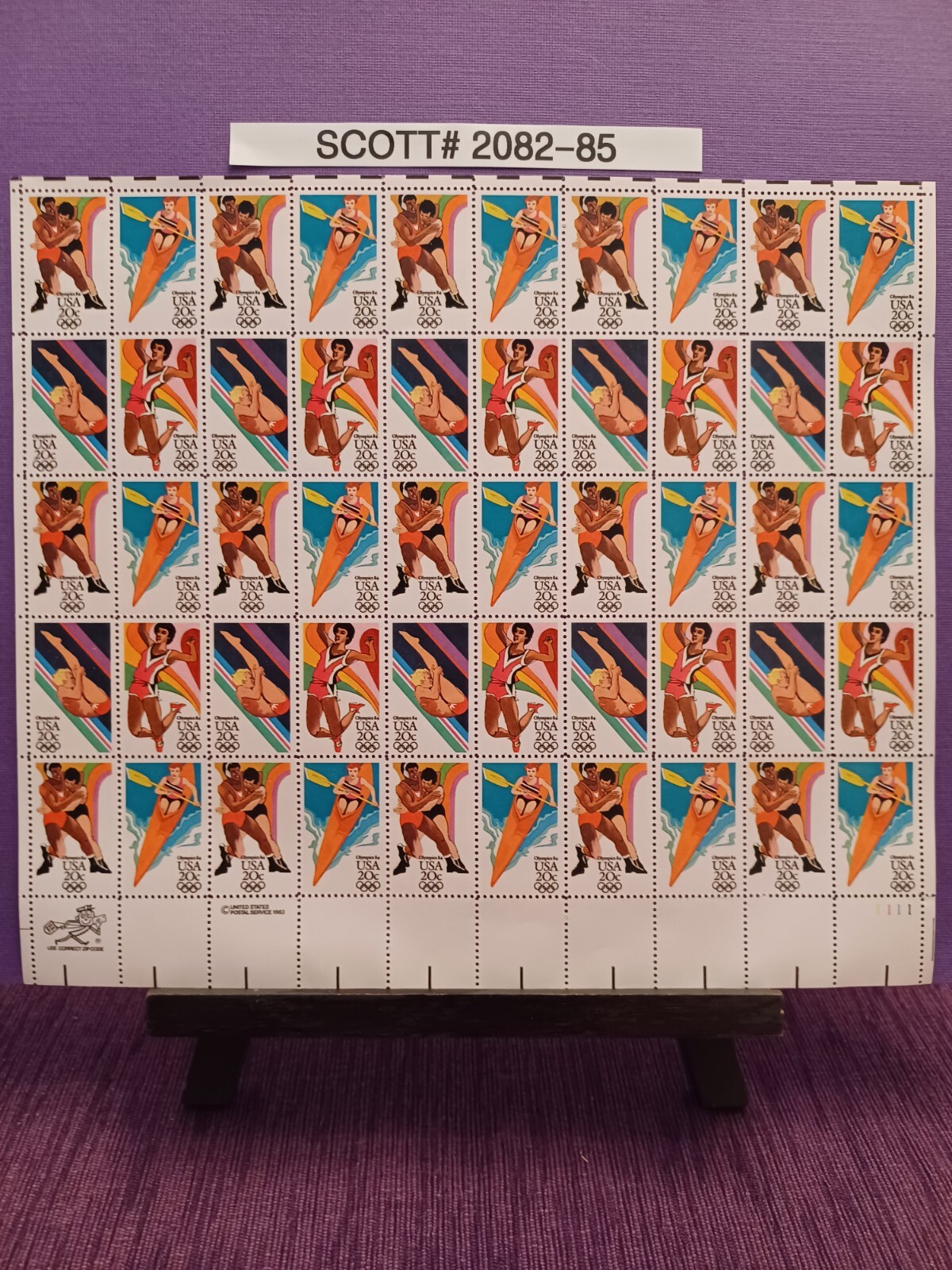 Scott # 2082-85 Los Angeles Summer Olympics – USPS Postage Stamps