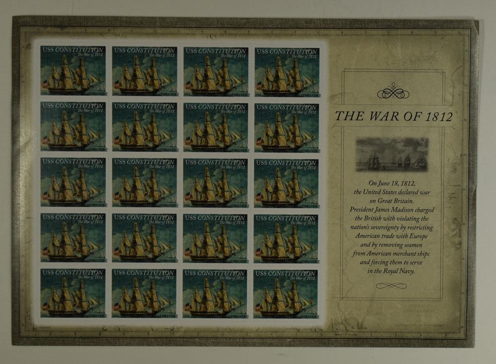 US SCOTT 4703 PANE OF 20 THE WAR OF 1812 FOREVER STAMPS MNH