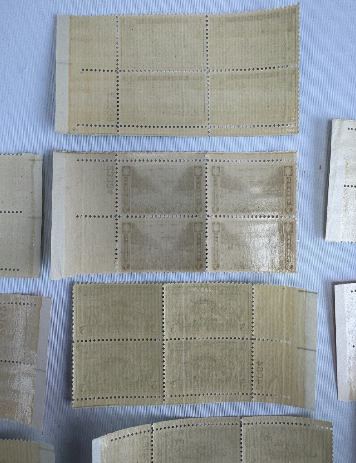 13 Different US Commemorative Plate Blocks of 4 1945–1952 American History