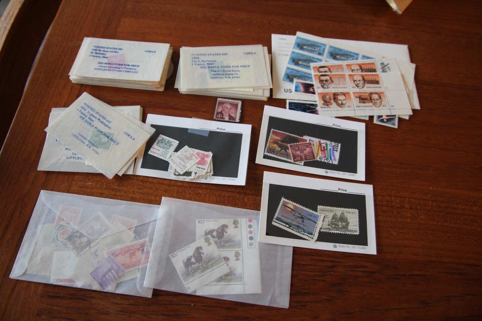 Mixed Lot of Littleton Stamp Company US Stamps in Original Envelopes 40+