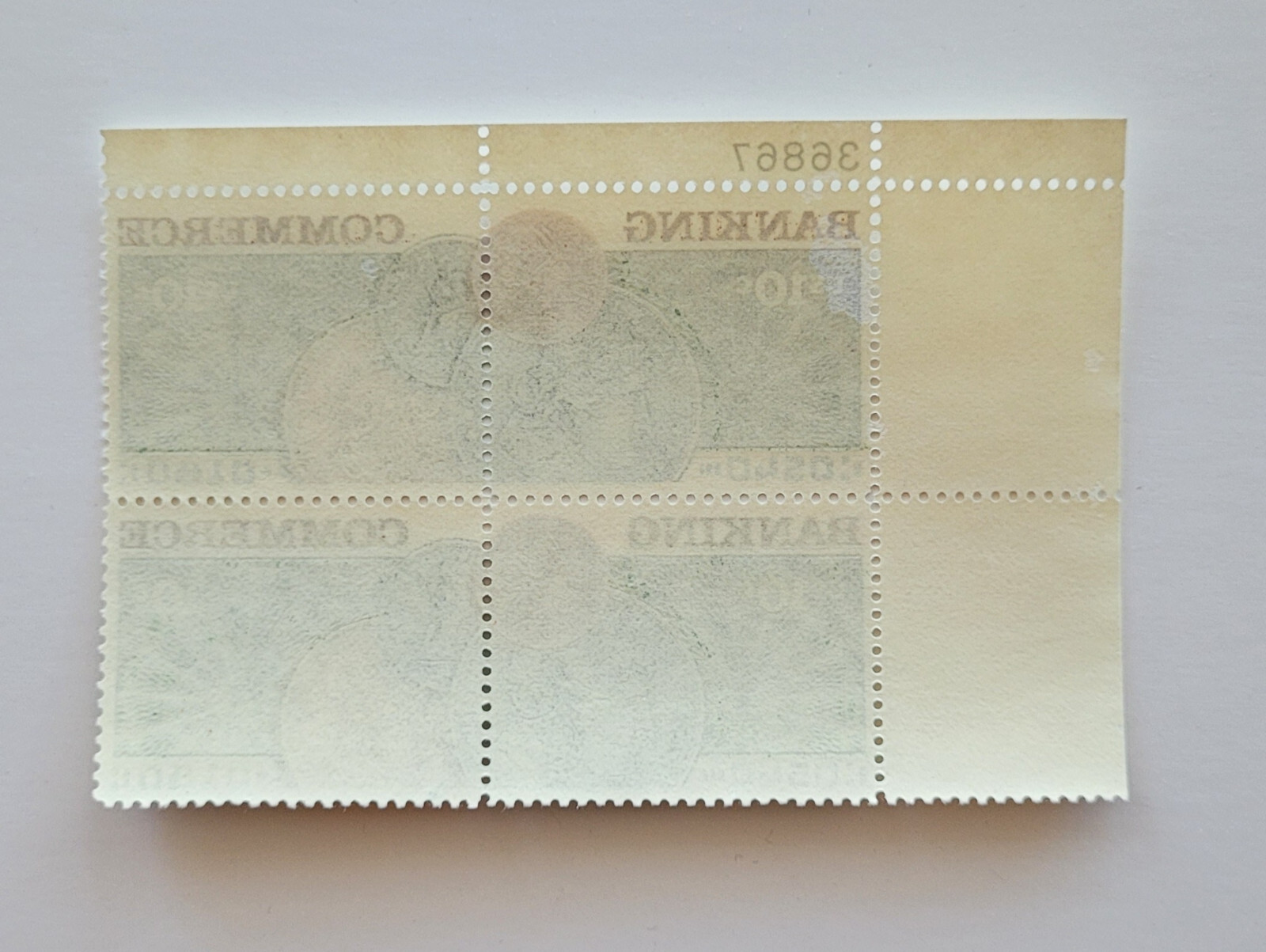 1975 US Banking & Commerce 10c Block of 4 Sc #1578a MNH OG
