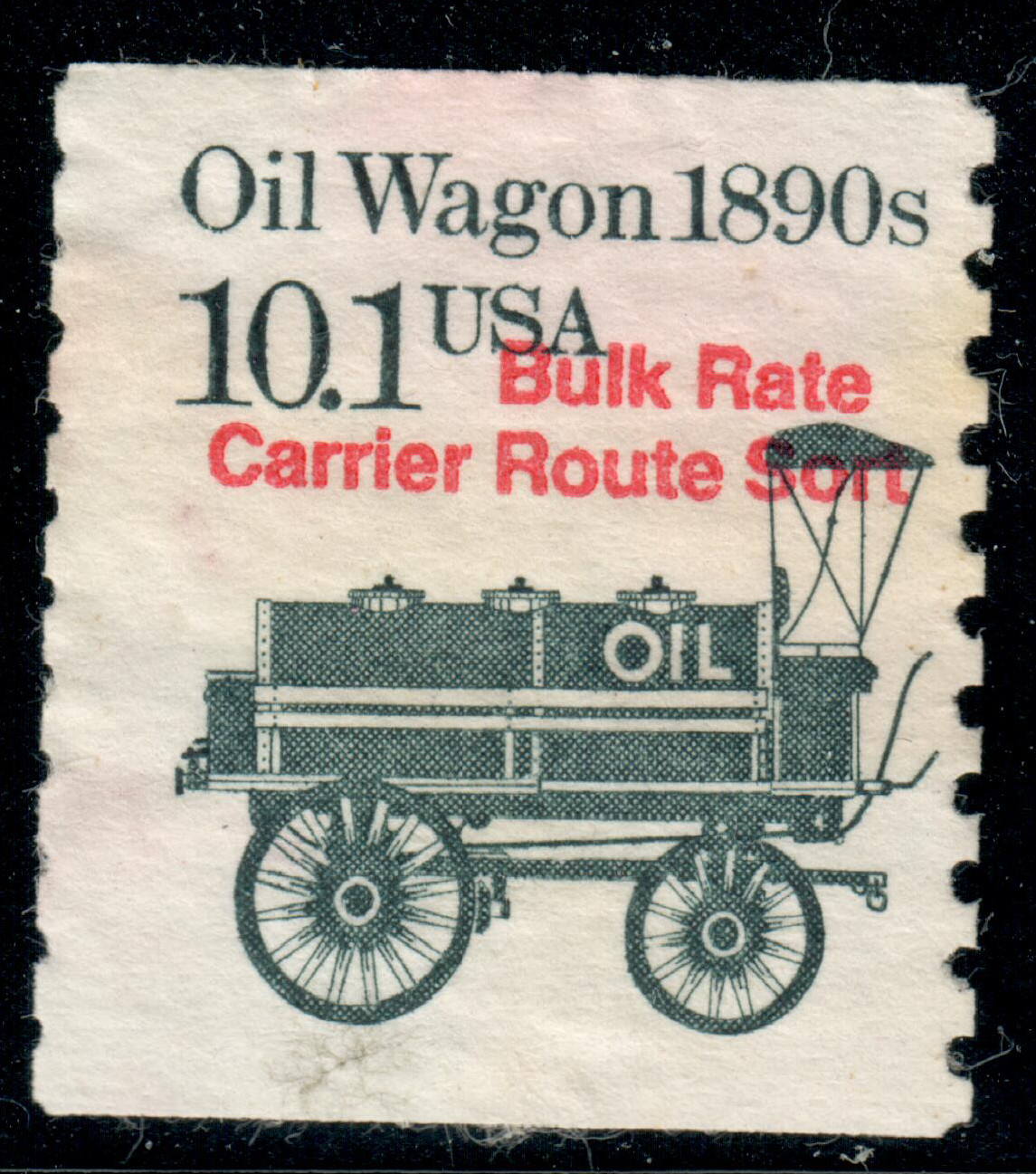 USA – 1985 – Transportation – Coil Stamp – Oil Wagon 1890s – 10.1¢ – #3892