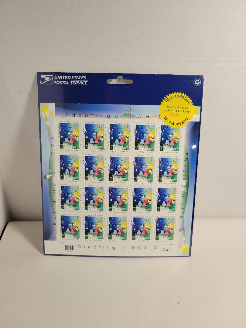 USPS Awaiting Adoption 33 Cent Factory Sealed Sheet