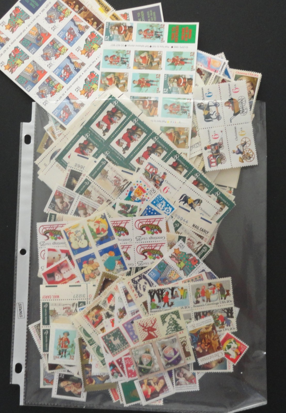 USA USPS MINT NH CHRISTMAS STAMPS LOT – ALL USABLE ON MAIL FACE VALUE $241.63