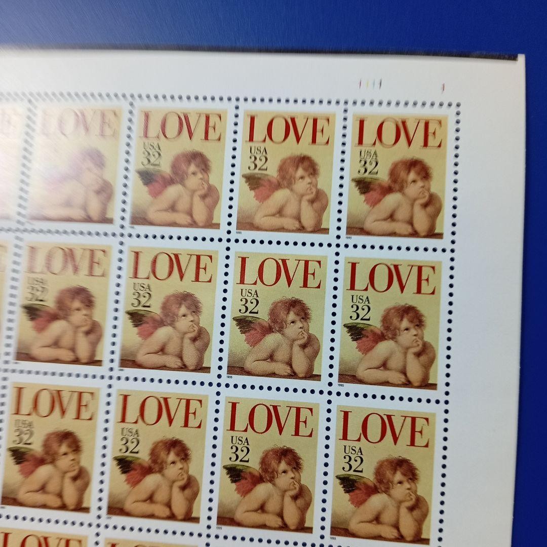 8625 Foreign Stamps USA LOVE Cherub 50-count sheet