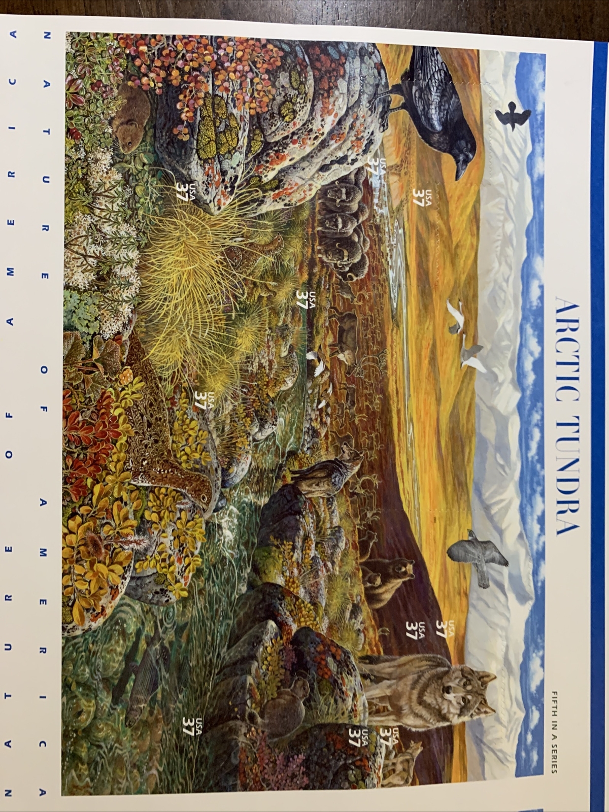 ARTIC TUNDRA 5th in a Series Sheet of 80 37 CENT STAMPS 2002 Whole Sheet Uncut