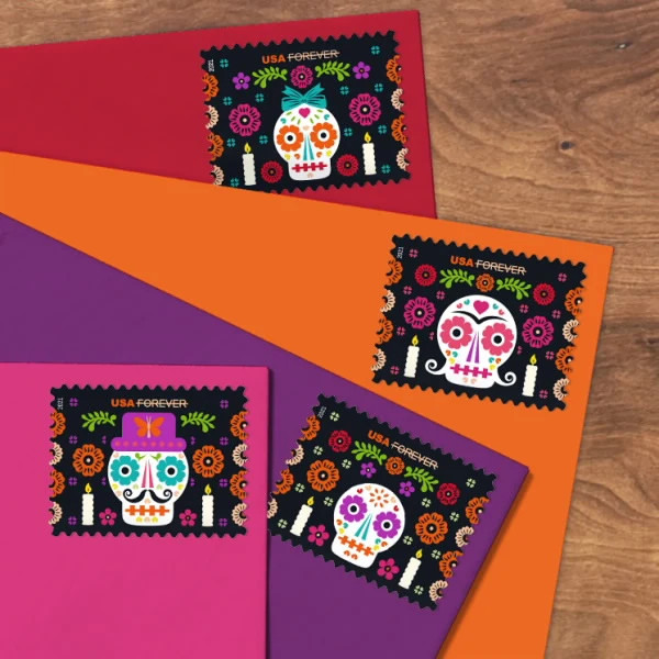 USPS Day of The Dead 2021 Forever Stamps – Sheet of 20 Postage Stamps