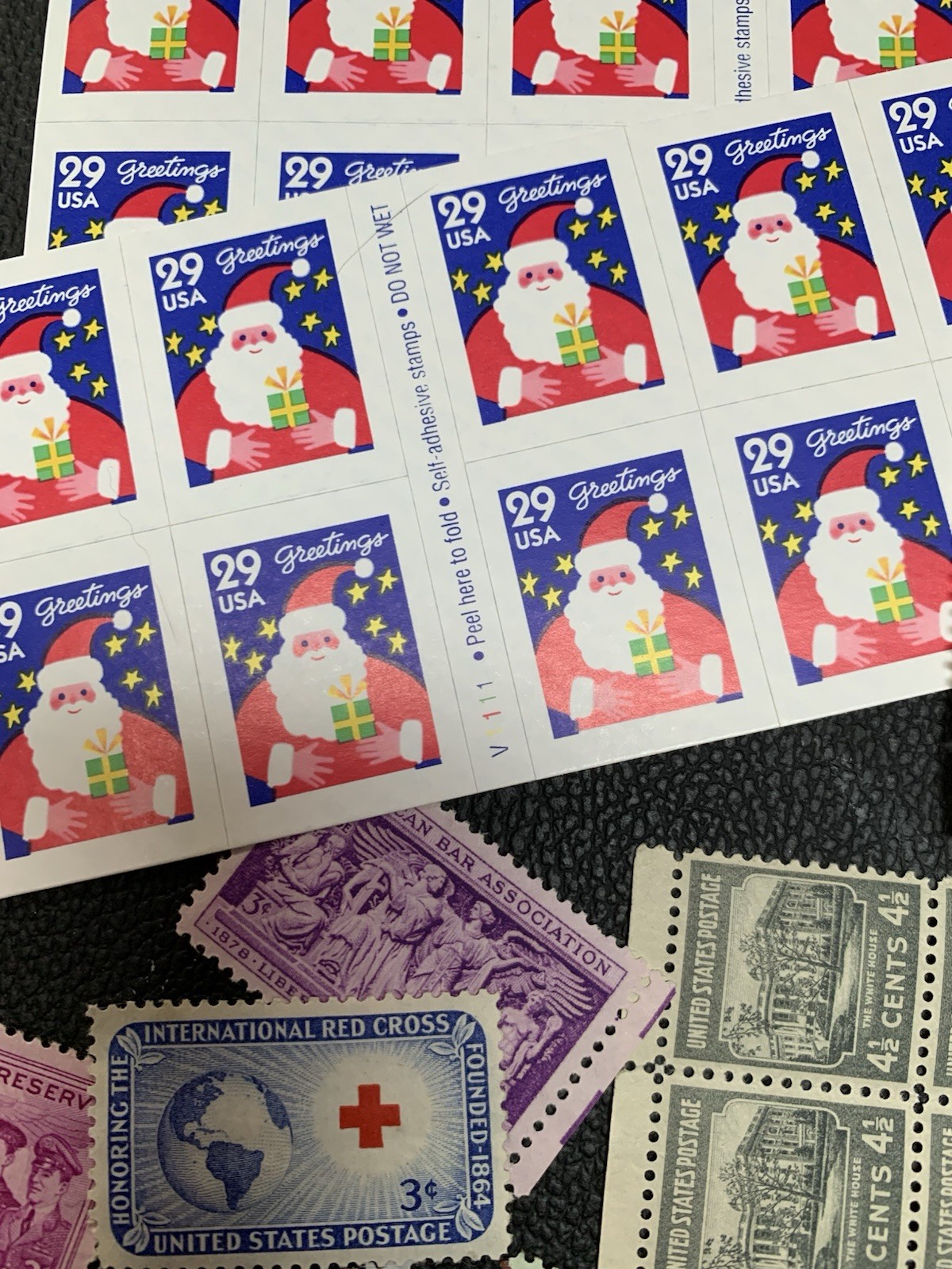 Lot of VTG Unused US Stamps, $19.50 Face Value, 3¢, 4.5¢, 5¢, 20¢, 22¢, 25¢, 29¢