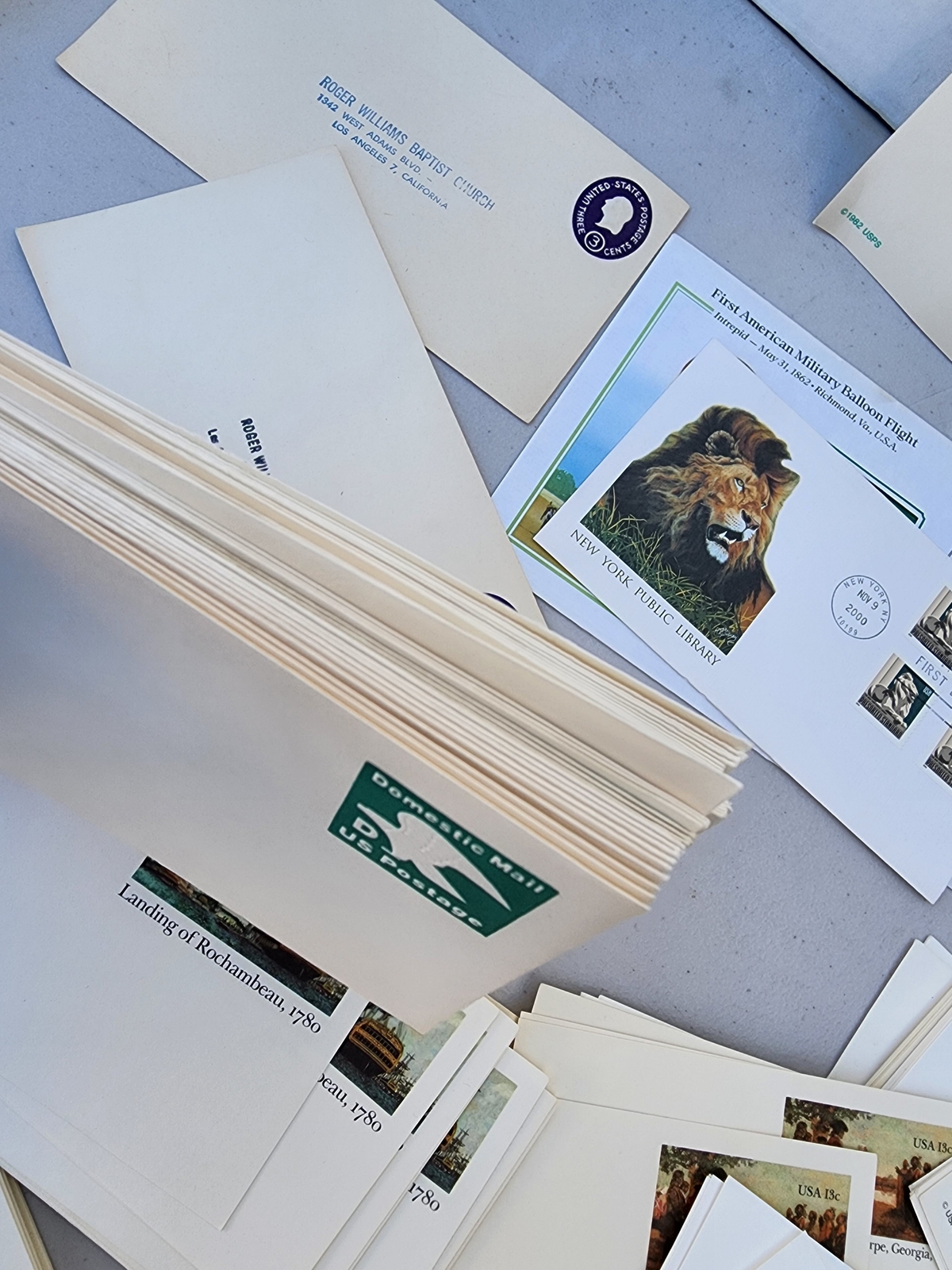 Lot of USPS USA Postage Pre-Stamped Envelopes & First Day of Issue FDC
