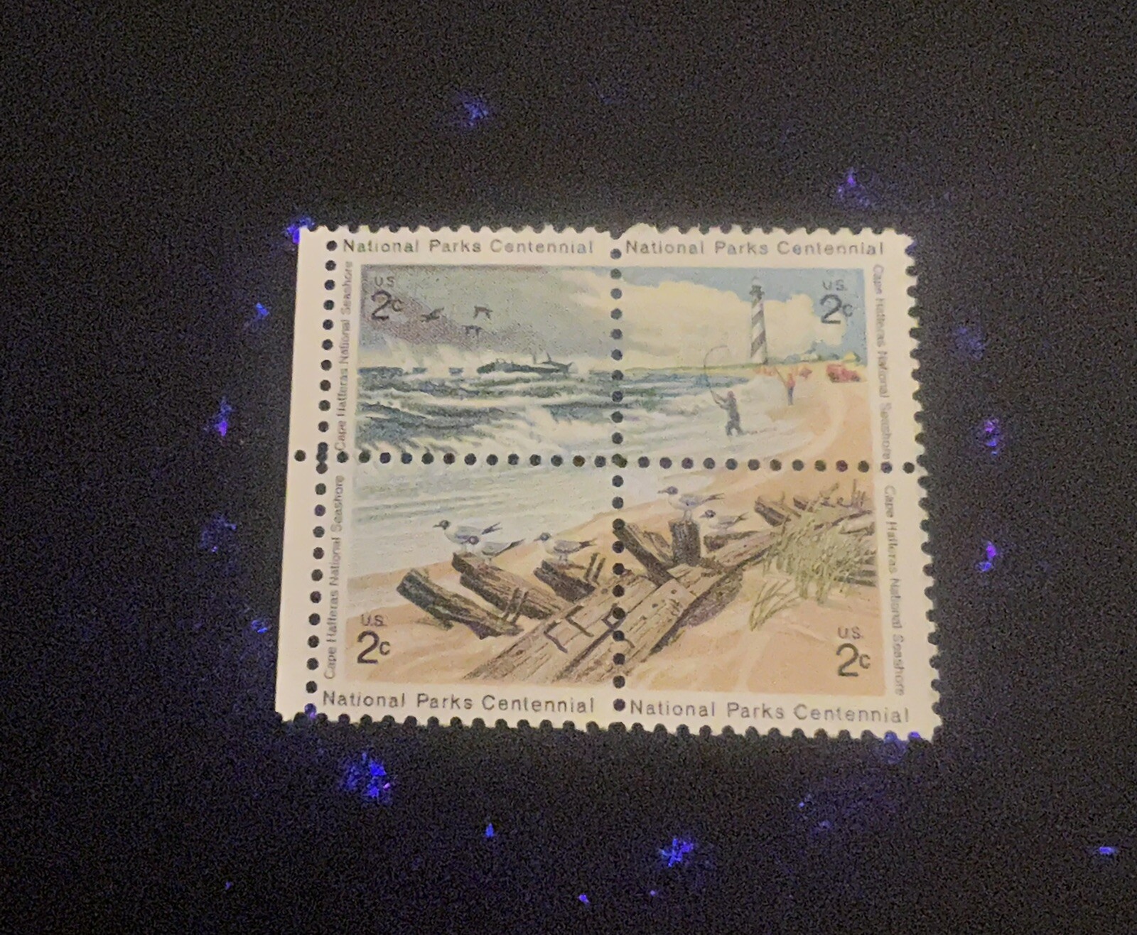 1972 #1448-51 National Parks Centennial block stamp