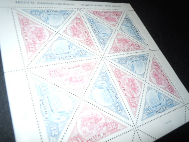 1996 USPS Pacific 97 International Stamp Exhibition Full Sheet of 16 stamps-32c