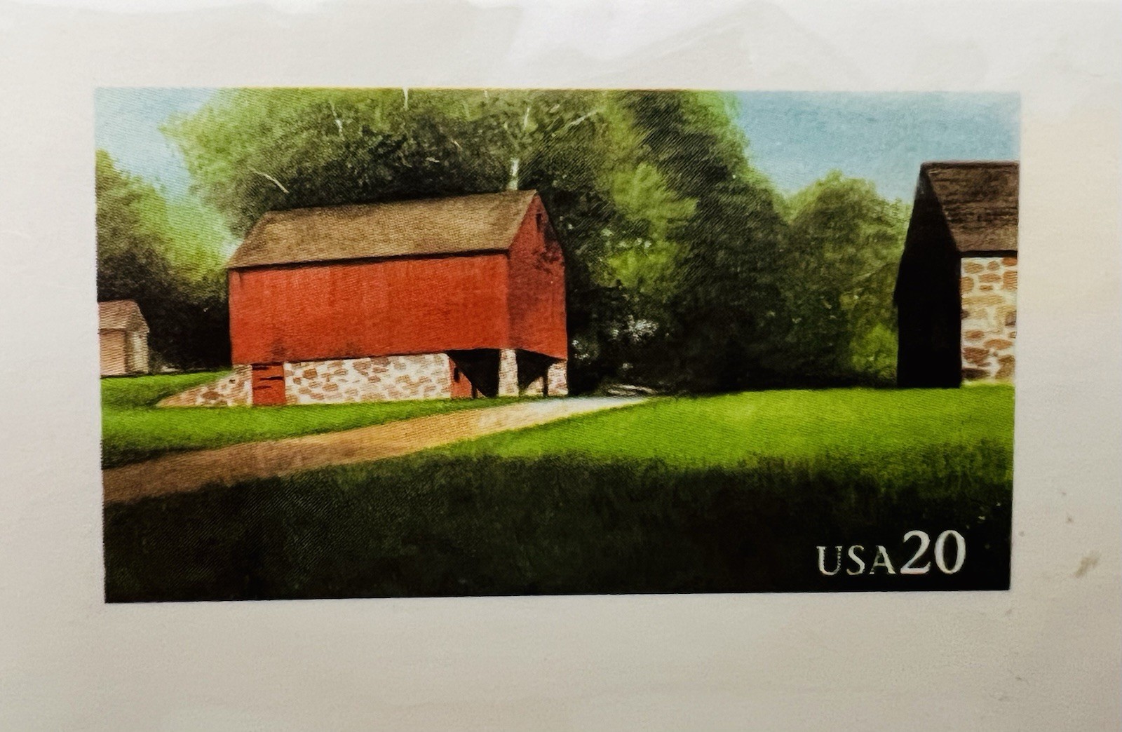 USPS SET OF 5 POST CARDS 1995 USA 20 Cent, RED BARN USA SEALED