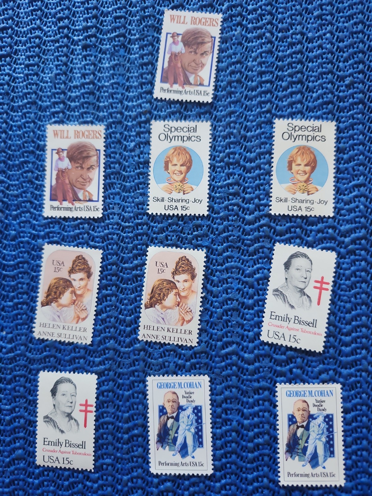 #2A,GET TEN 15 Cent, VINTAGE US POSTAGE STAMPS , MNH