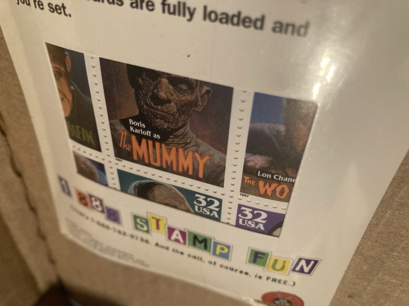 USPS Classic Movie Monsters Stampers Cards Sealed Unopened