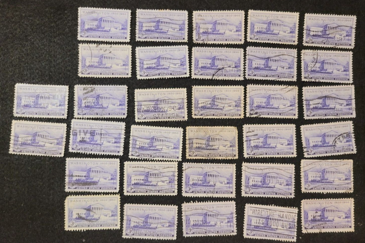 # 991 – 1950 3c National Capitol Sesquicentennial: Suprem USA Used Stamp +2 FREE