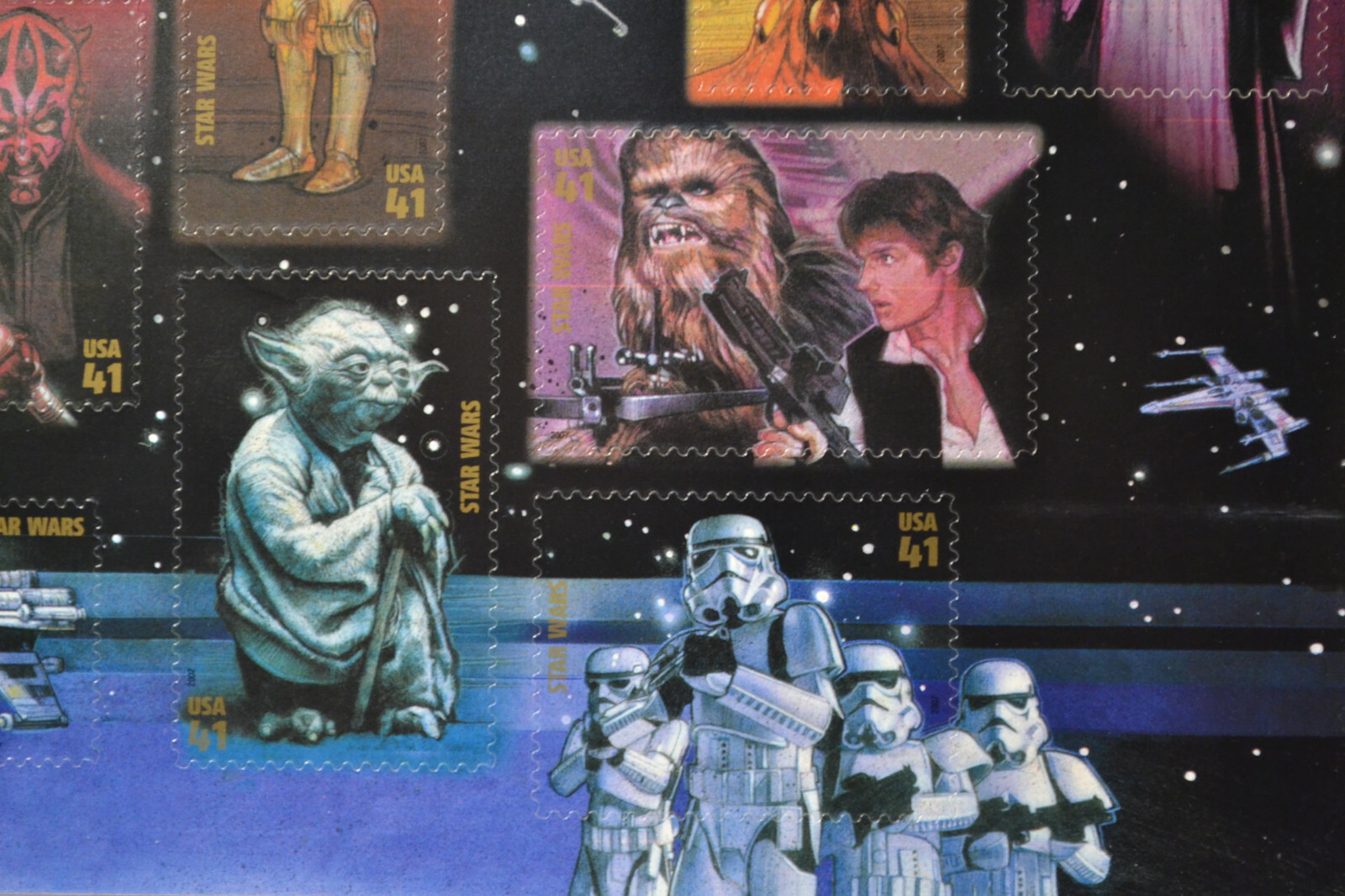 ONE SHEET OF STAR WARS CHARACTER ANNIVERSARY SET