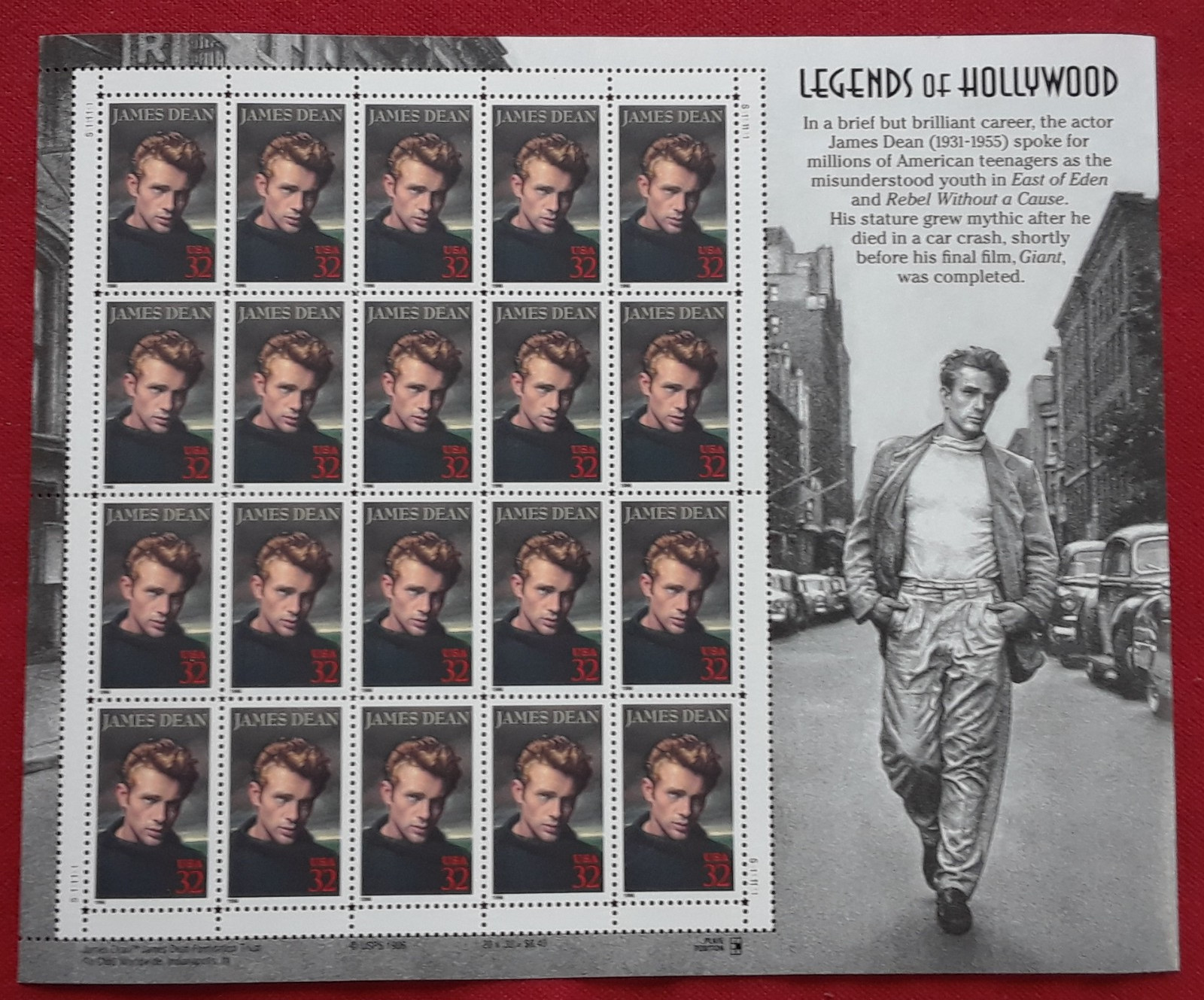 Two Panes /Sheets x 20 = 40 of LOVE: ALL HEART 42¢ US Postage Stamps. USA # 4270