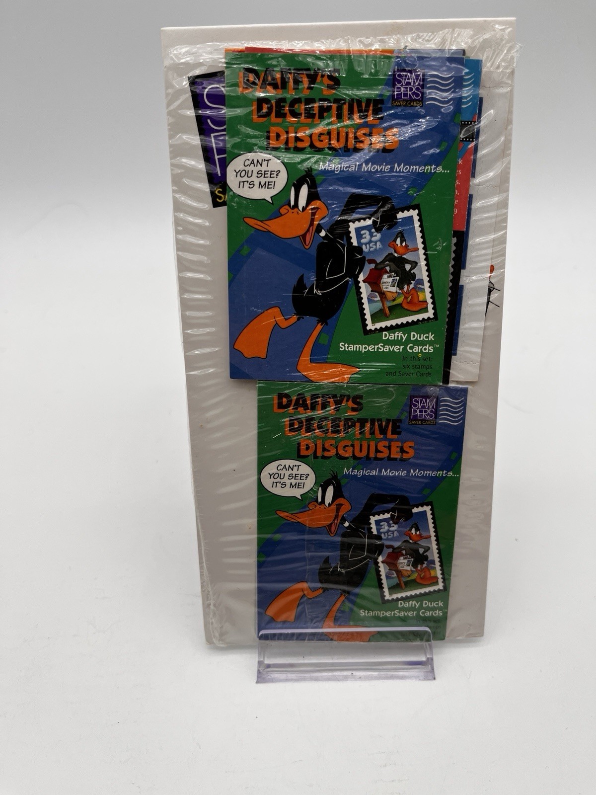 USPS Daffy’s Detective Disguises Stampers Saver Cards- 6 stamps and cards 2 sets