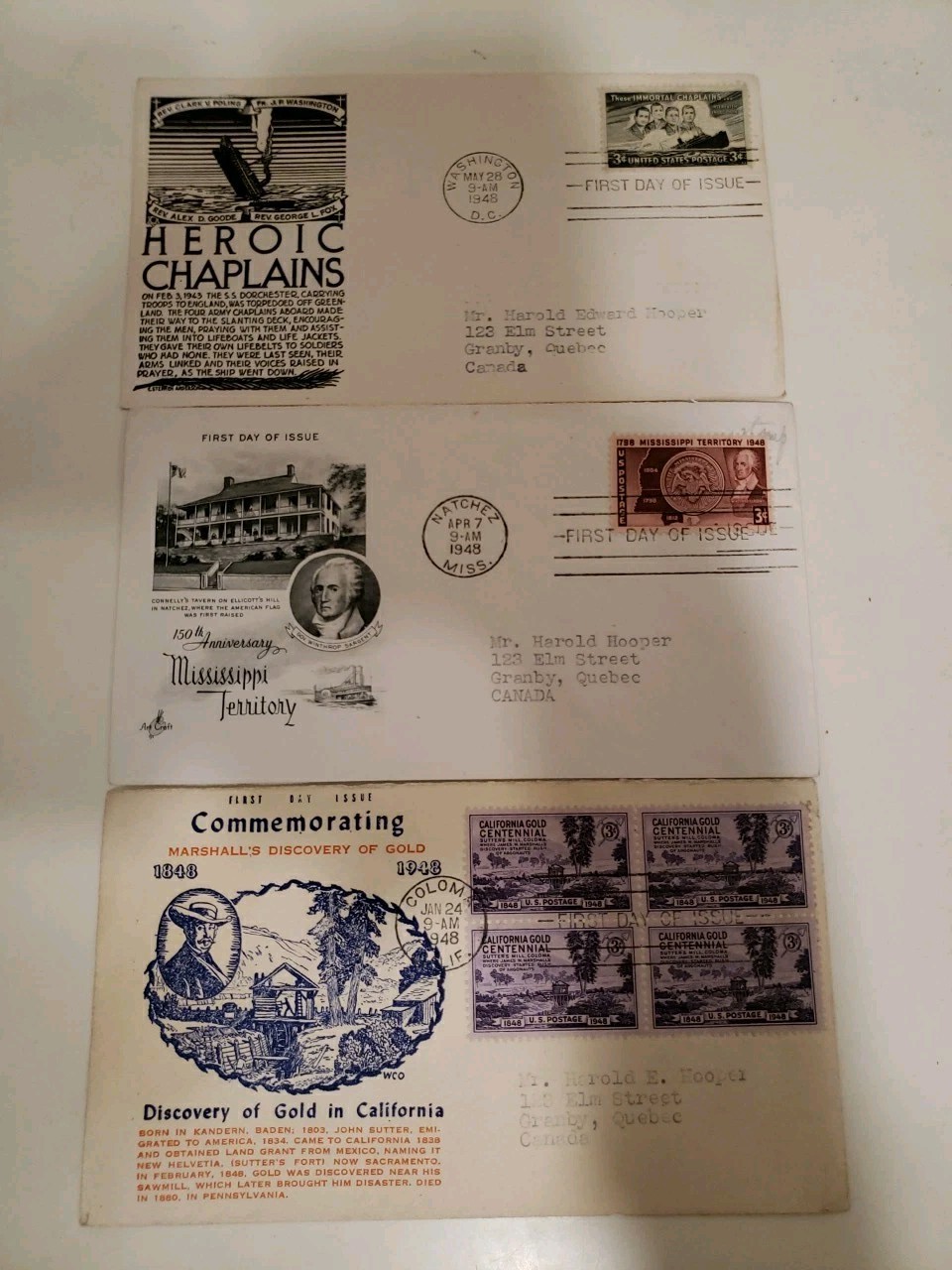 Lot of 38 — First Day Cover Issue Stamp FDC — 1948’s Mix Lot
