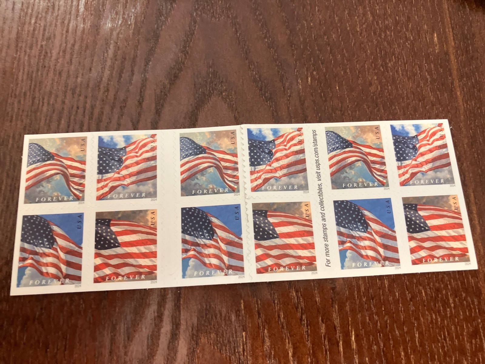 20 Forever Stamps US Flag free shipping
