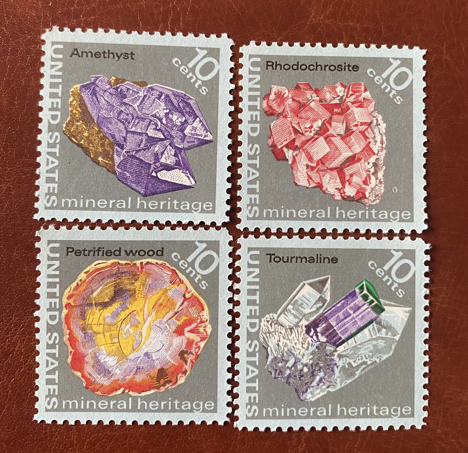 US stamps 1538-1541 * MINERALS * full set of 4 MNH