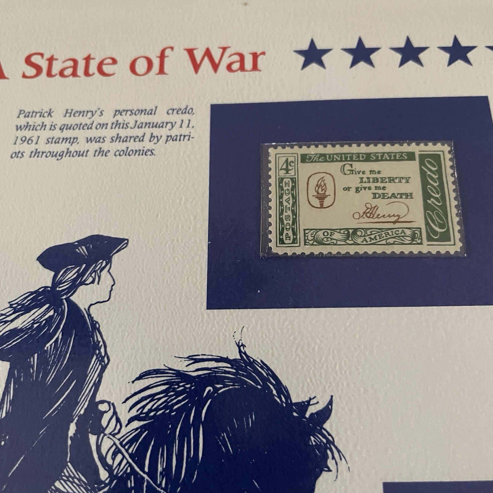USA Stamp Series Panel A State Of War Postal Commemorative Society Pg 7
