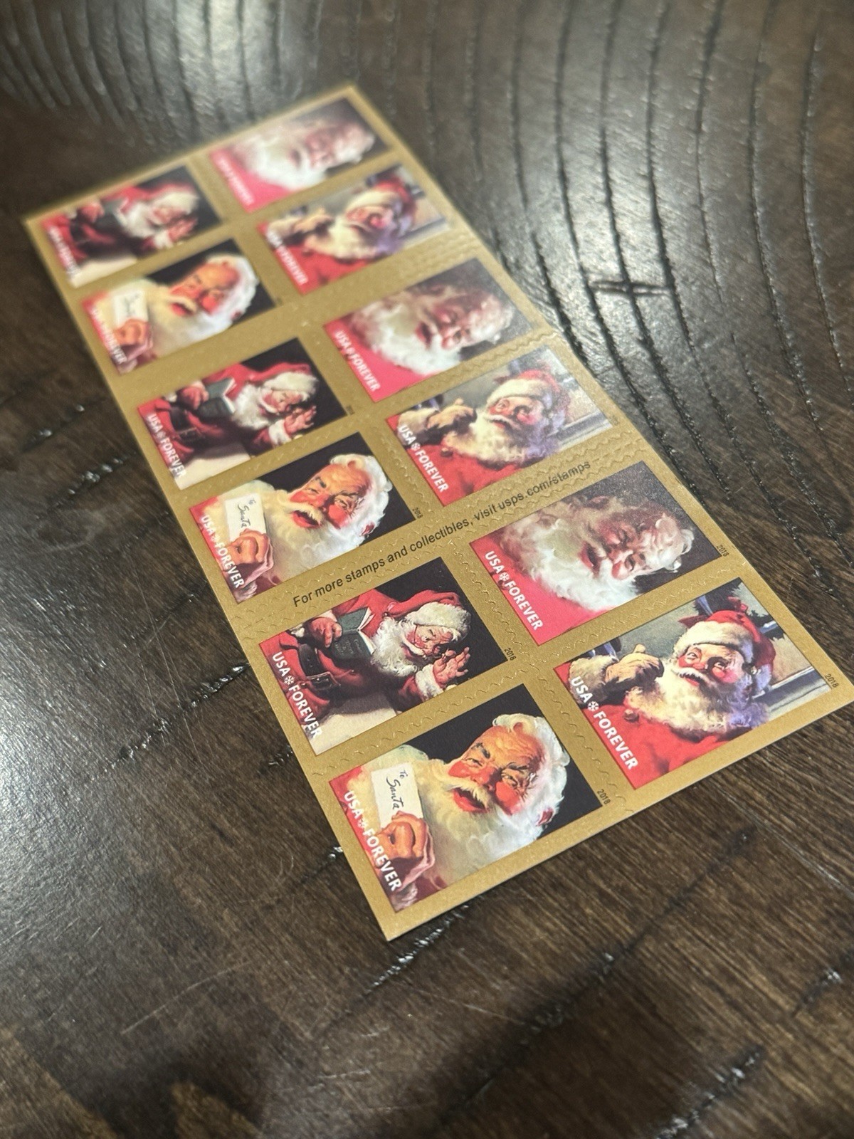 NEW MINT 2018 USA #5332-5335 Forever Sparkling Holidays Santa Booklet 20 Stamps