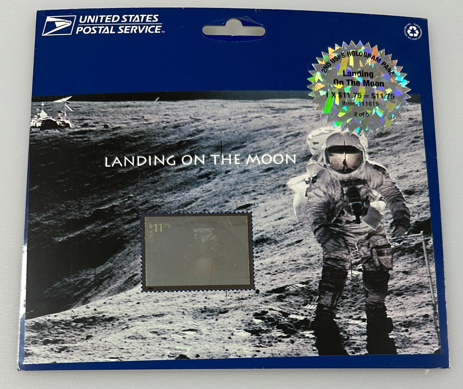 USPS Space Souvenir Sheets, Sealed – Group of 5 Including Landing on the Moon