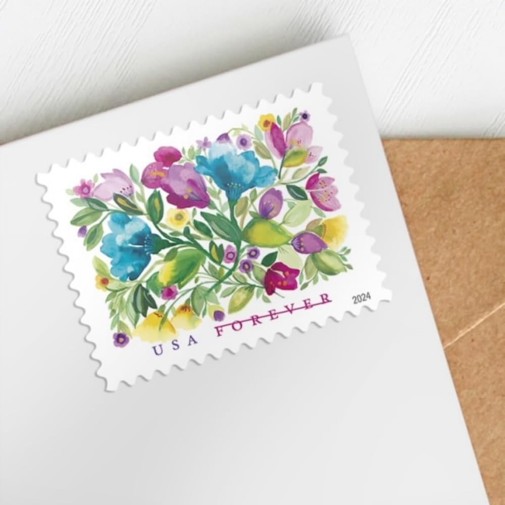 Forever Stamps Sheet 20 Postage USPS Celebration Blooms Scott 5849