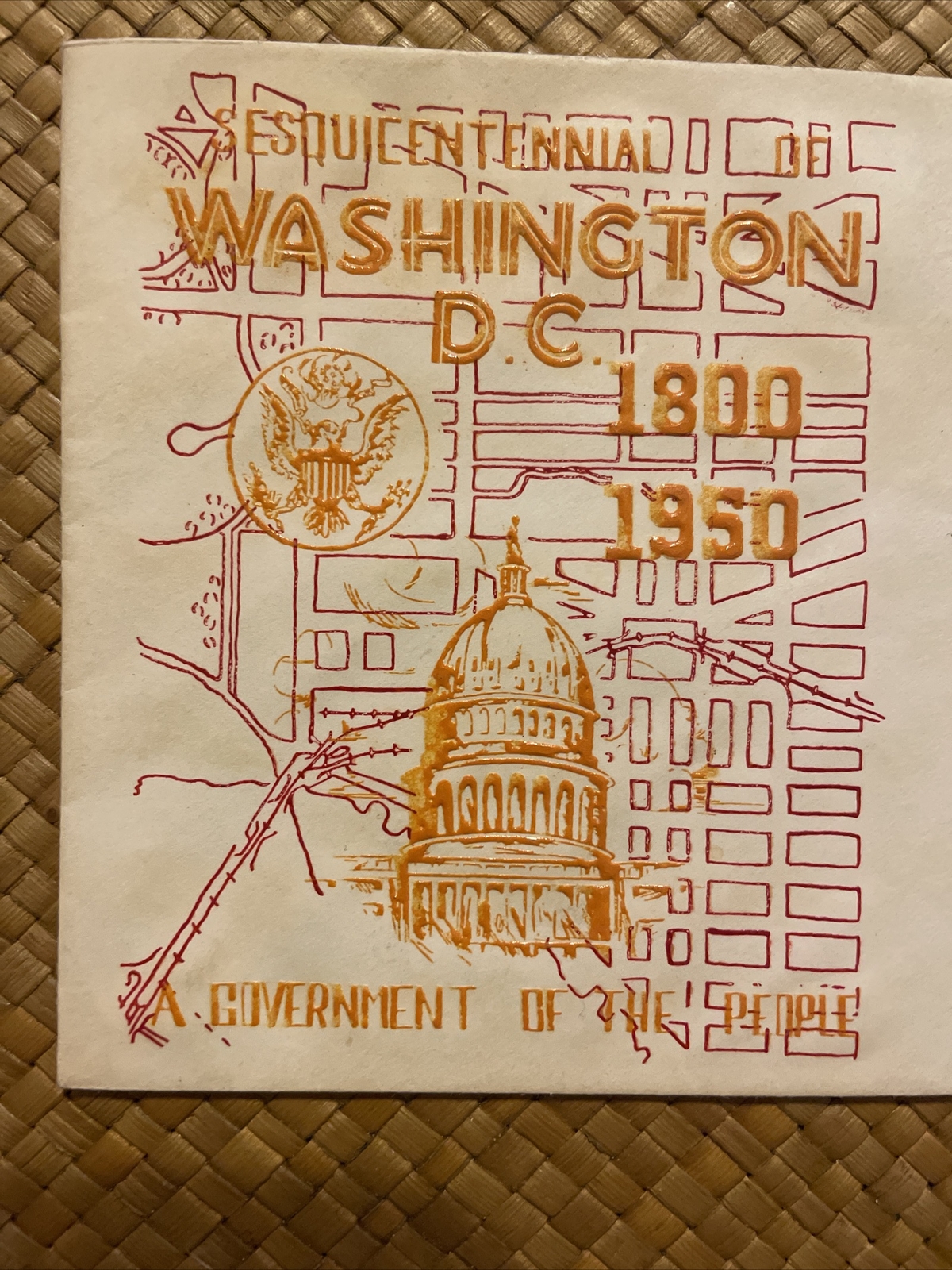 1950 Statue of Freedom 3 Cent U.S. Stamp Washington DC sesquicentennial Cover