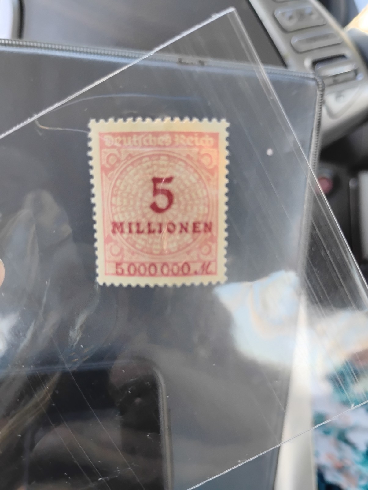Rare stamp German 5 million
